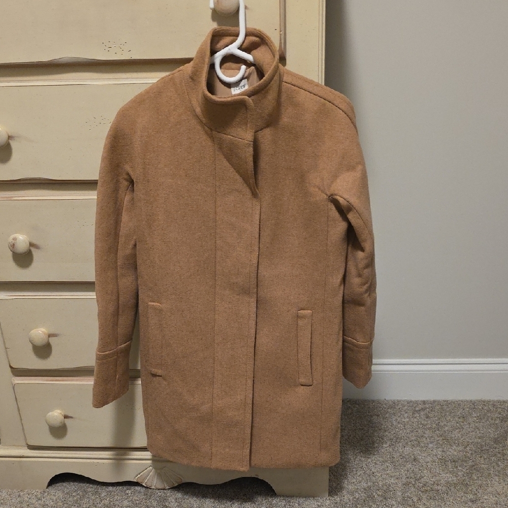 J. Crew Women's Camel Cocoon Coat - Picture 3 of 4